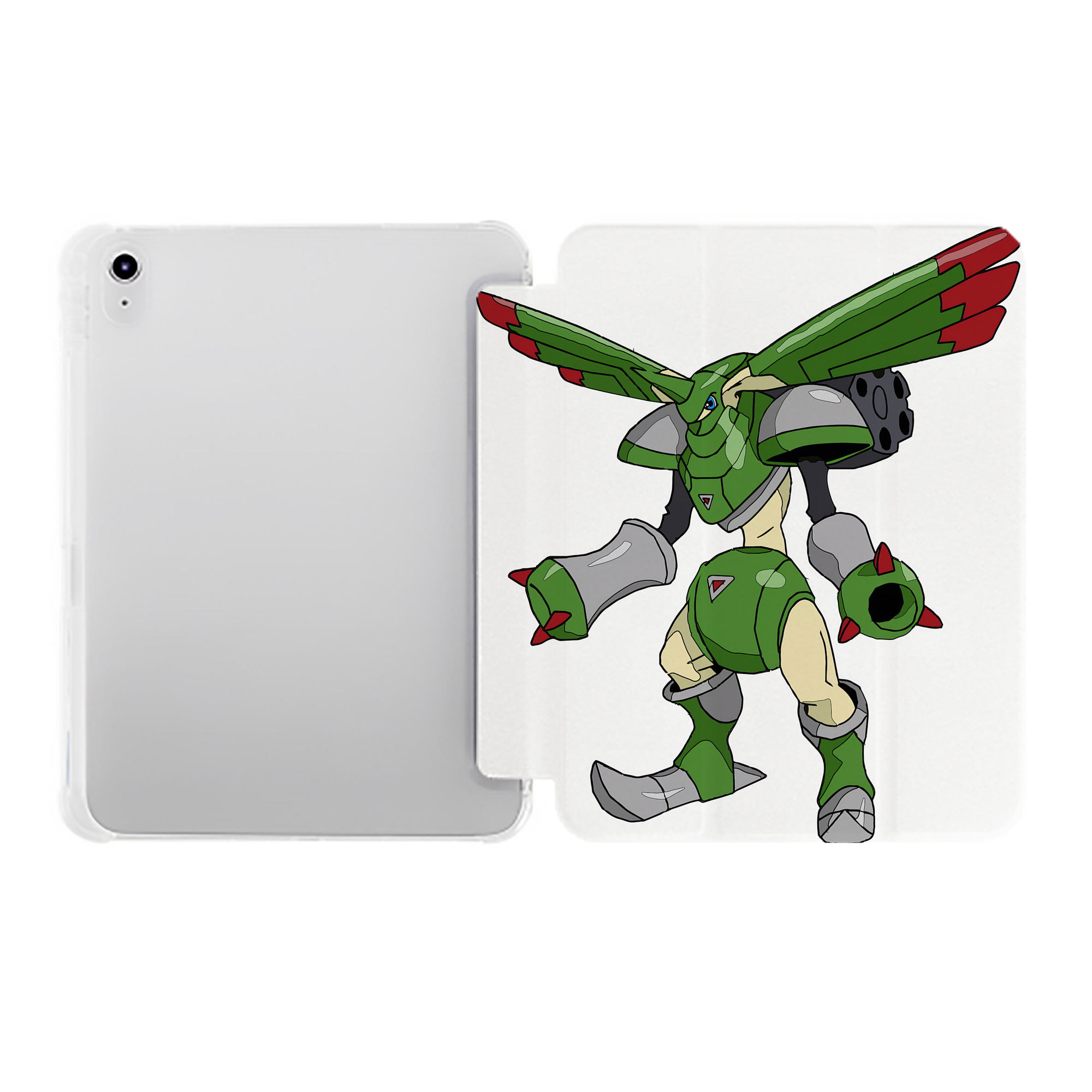（画像用） Digimon デジタルモンスター/デジモン IPad ケース ペン収納付き 三つ折りスタンド PUレザー×シリコン 対応機種9.5/10.5/10.9インチ